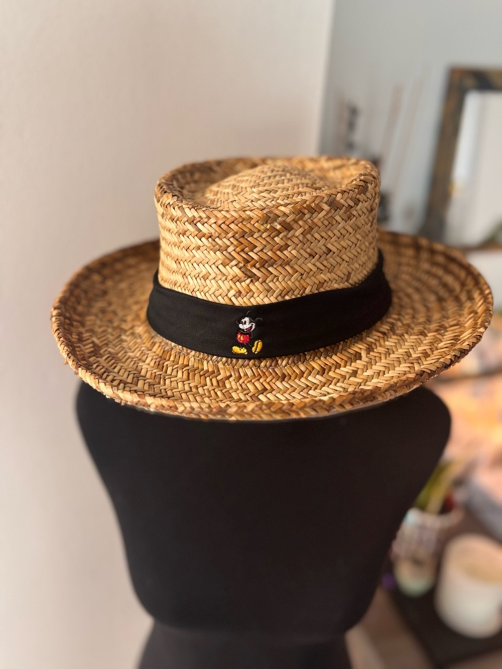 [Disney Parks ] Mickey Mouse Flat brim Panama Hat